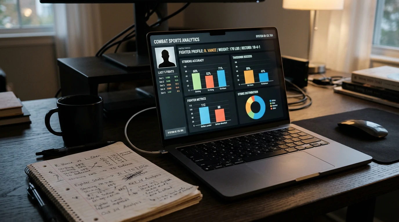 MMA-Kämpfer-Statistiken und Leistungsdaten für Sportwetten-Analyse