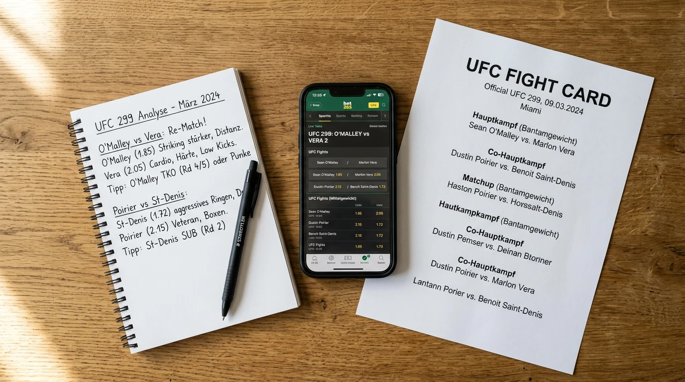 UFC Wettarten: Siegwette, Rundenwette und Prop Bets bei MMA-Kämpfen
